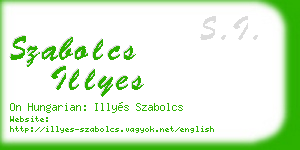 szabolcs illyes business card